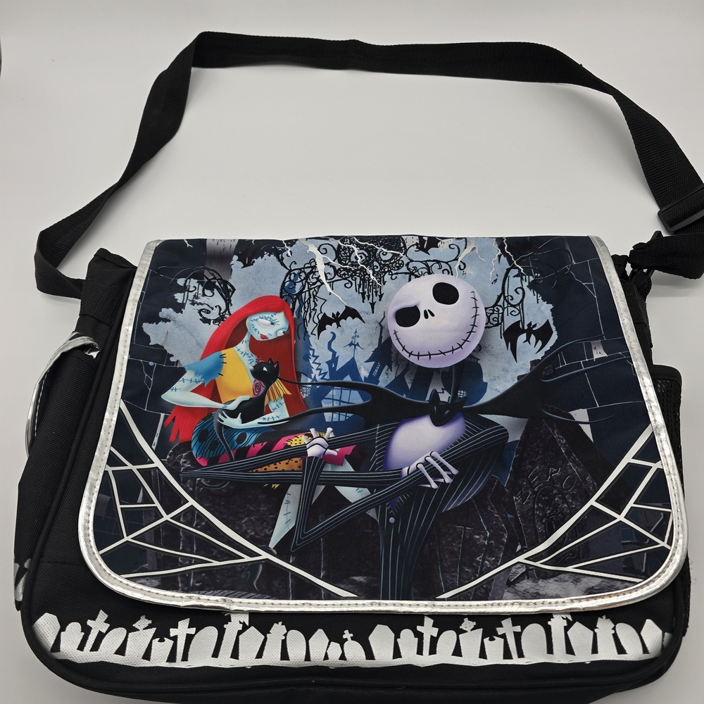 Stylish Black and White Graphic Laptop Bag